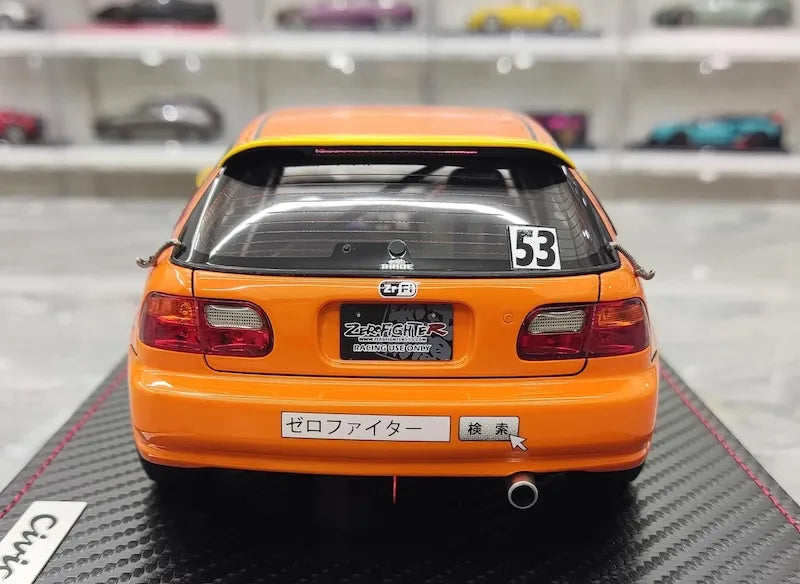 1:18 Honda 1992 Civic EG6 Zero Fighter Racing Die Cast Model Car