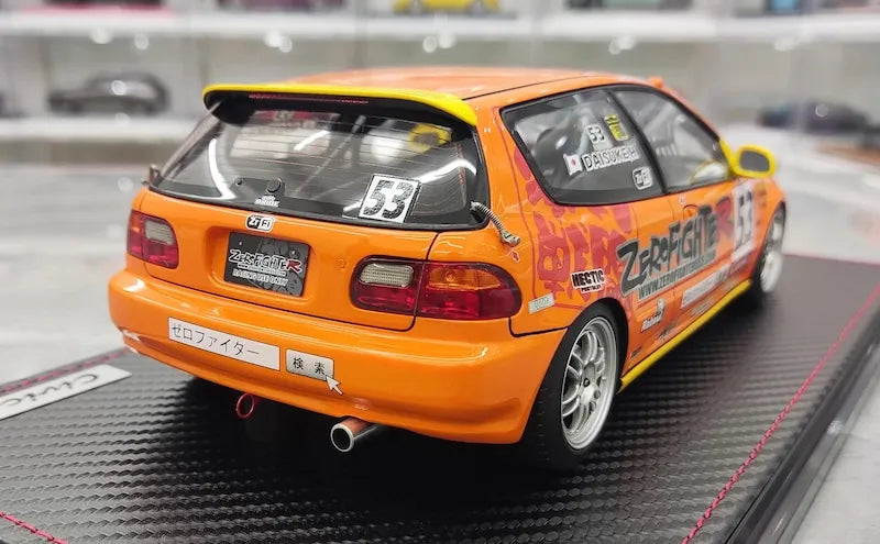 1:18 Honda 1992 Civic EG6 Zero Fighter Racing Die Cast Model Car