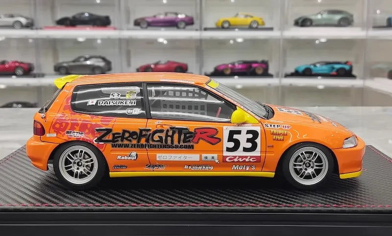 1:18 Honda 1992 Civic EG6 Zero Fighter Racing Die Cast Model Car