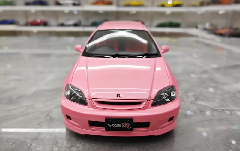 1:18 Honda 1997 Civic Type R EK9 Pink Die Cast Model Car