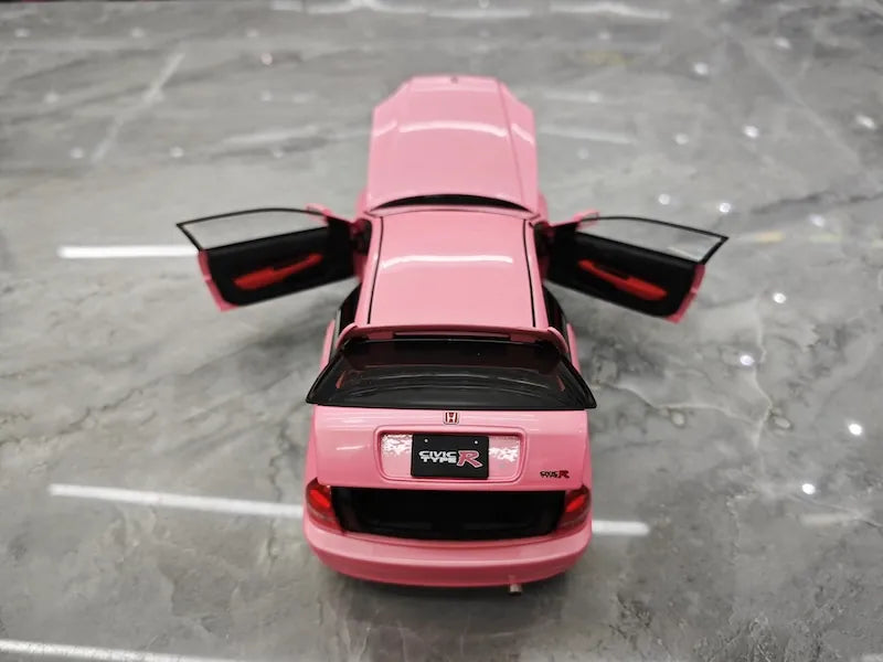1:18 Honda 1997 Civic Type R EK9 Pink Die Cast Model Car