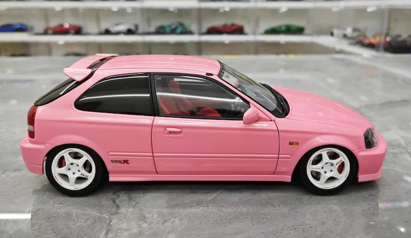 1:18 Honda 1997 Civic Type R EK9 Pink Die Cast Model Car