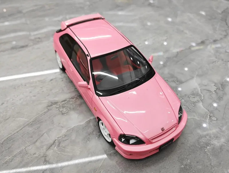 1:18 Honda 1997 Civic Type R EK9 Pink Die Cast Model Car