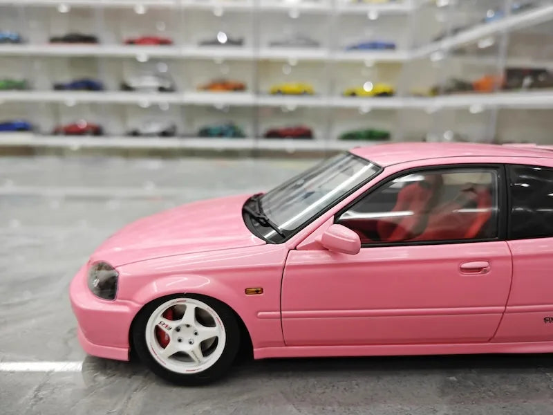 1:18 Honda 1997 Civic Type R EK9 Pink Die Cast Model Car