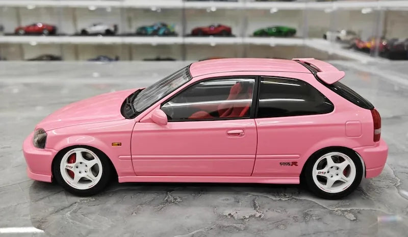 1:18 Honda 1997 Civic Type R EK9 Pink Die Cast Model Car