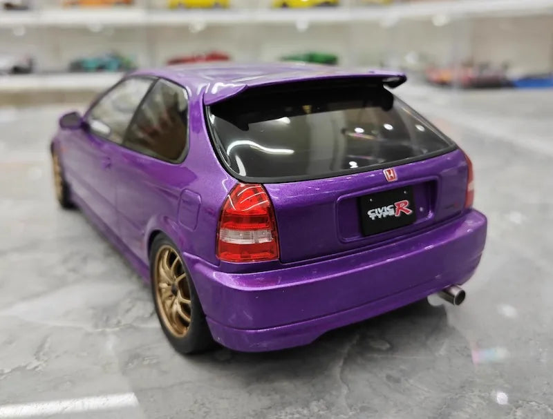 1:18 Honda 1997 Civic Type R EK9 Purple Die Cast Model Car