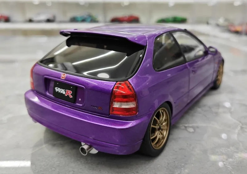 1:18 Honda 1997 Civic Type R EK9 Purple Die Cast Model Car