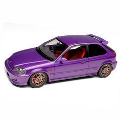 1:18 Honda 1997 Civic Type R EK9 Purple Die Cast Model Car