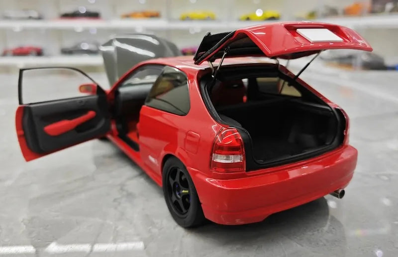 1:18 Honda 1997 Civic Type R EK9 Red/Black Die Cast Model Car