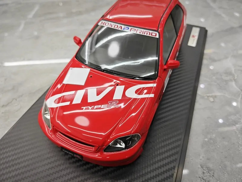 1:18 Honda 1997 Civic Type R EK9 Red Die Cast Model Car