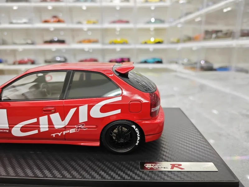 1:18 Honda 1997 Civic Type R EK9 Red Die Cast Model Car