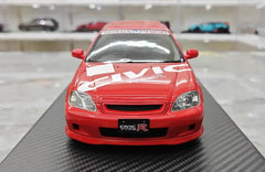 1:18 Honda 1997 Civic Type R EK9 Red Die Cast Model Car