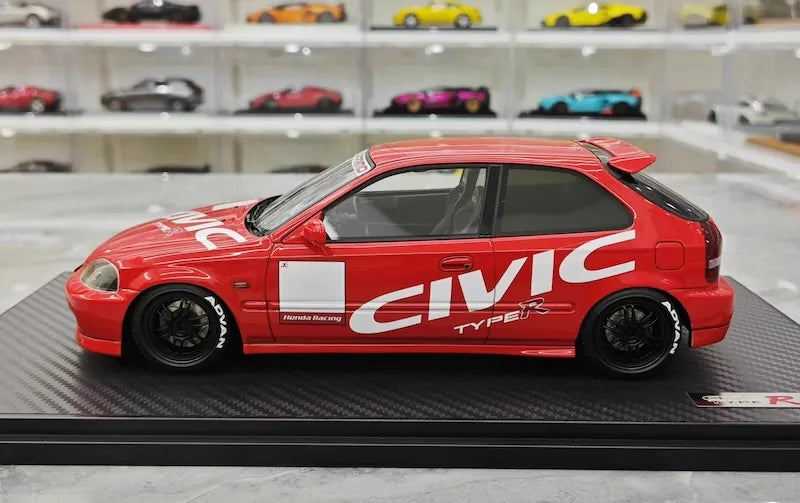 1:18 Honda 1997 Civic Type R EK9 Red Die Cast Model Car