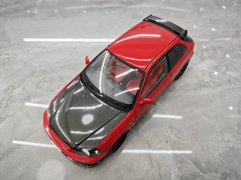 1:18 Honda 1997 Civic Type R EK9 Red/Black Die Cast Model Car