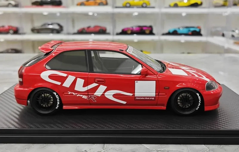 1:18 Honda 1997 Civic Type R EK9 Red Die Cast Model Car