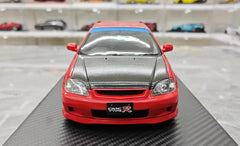 1:18 Honda 1997 Civic Type R EK9 Black/Red Die Cast Model Car