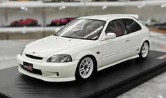 1:18 Honda 1997 Civic Type R EK9 White Die Cast Model Car