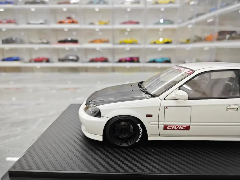 1:18 Honda 1997 Civic Type R EK9 White/Black Die Cast Model Car