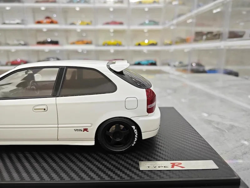 1:18 Honda 1997 Civic Type R EK9 White/Black Die Cast Model Car