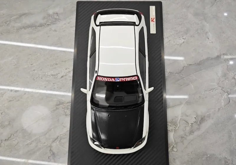 1:18 Honda 1997 Civic Type R EK9 White/Black Die Cast Model Car