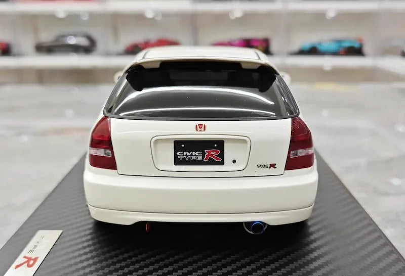 1:18 Honda 1997 Civic Type R EK9 White/Black Die Cast Model Car