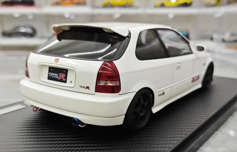 1:18 Honda 1997 Civic Type R EK9 White/Black Die Cast Model Car