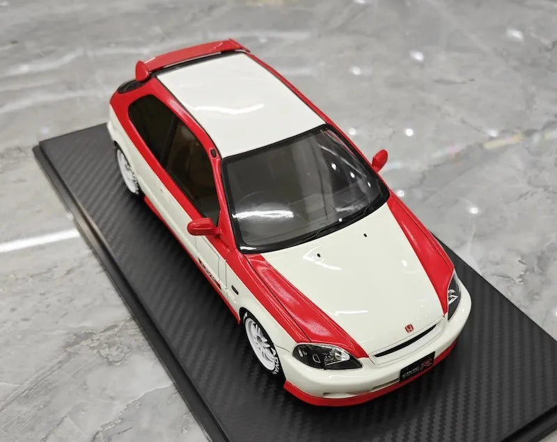 1:18 Honda 1997 Civic Type R EK9 White/Red Die Cast Model Car