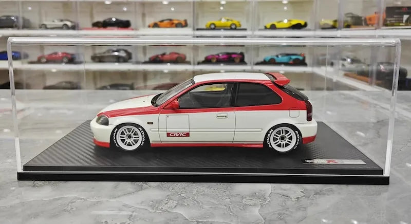 1:18 Honda 1997 Civic Type R EK9 White/Red Die Cast Model Car