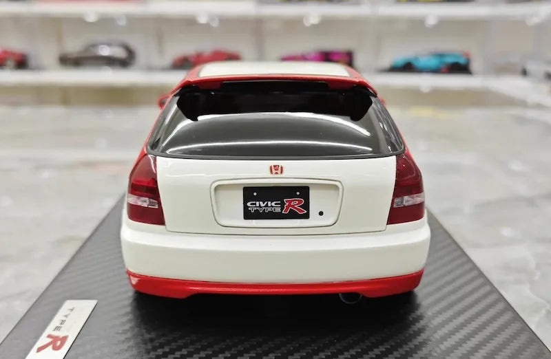 1:18 Honda 1997 Civic Type R EK9 White/Red Die Cast Model Car