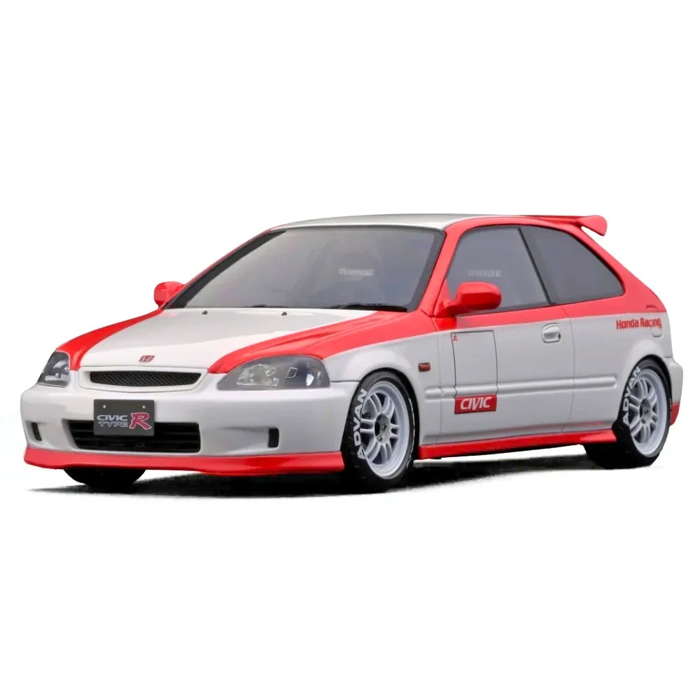 1:18 Honda 1997 Civic Type R EK9 White/Red Die Cast Model Car