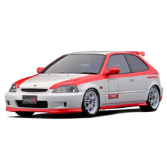 1:18 Honda 1997 Civic Type R EK9 White/Red Die Cast Model Car