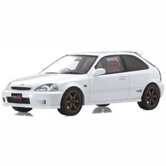 1:18 Honda 1997 Civic Type R EK9 White Die Cast Model Car