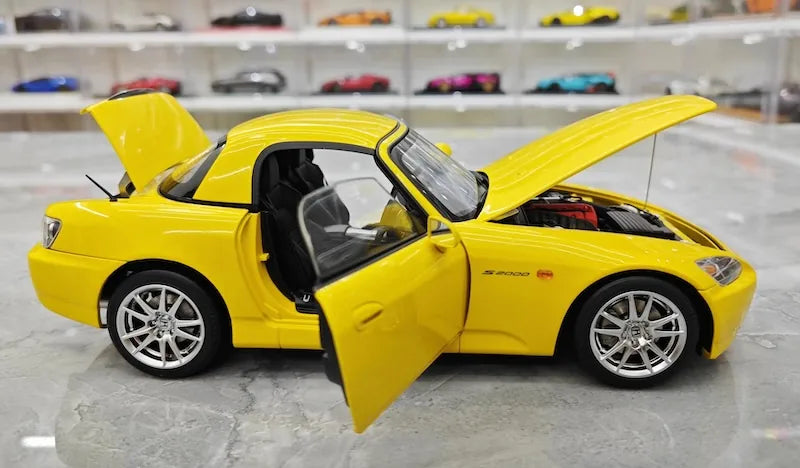 1:18 Honda 2005 S2000 AP2 Yellow Die Cast Model Car