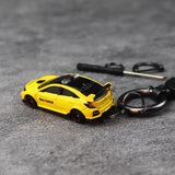 Honda Civic Type R Yellow Keychain 1:64 Model Car Keychain