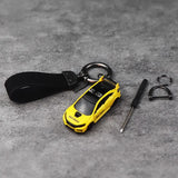 Honda Civic Type R Yellow Keychain 1:64 Model Car Keychain
