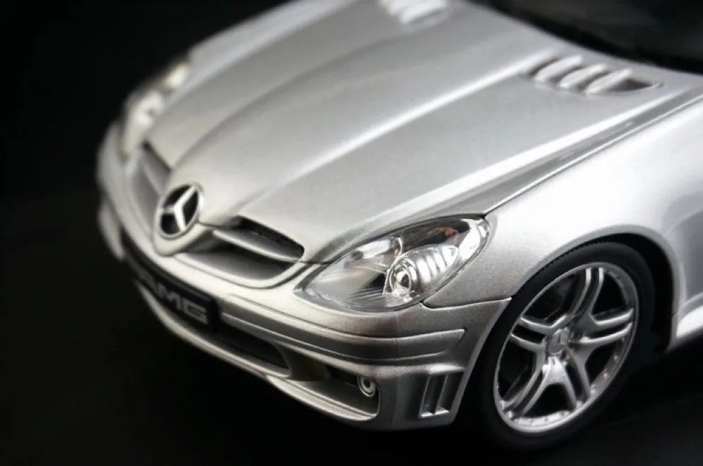 [Hot Works] 1:18 Mercedes-Benz 2004 SLK55 AMG Silver Model Car Die-Cast