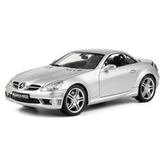 [Hot Works] 1:18 Mercedes-Benz 2004 SLK55 AMG Silver Model Car Die-Cast