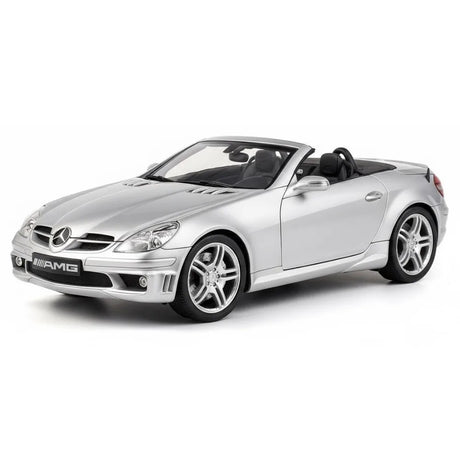 [Hot Works] 1:18 Mercedes-Benz 2004 SLK55 AMG Silver Model Car Die-Cast