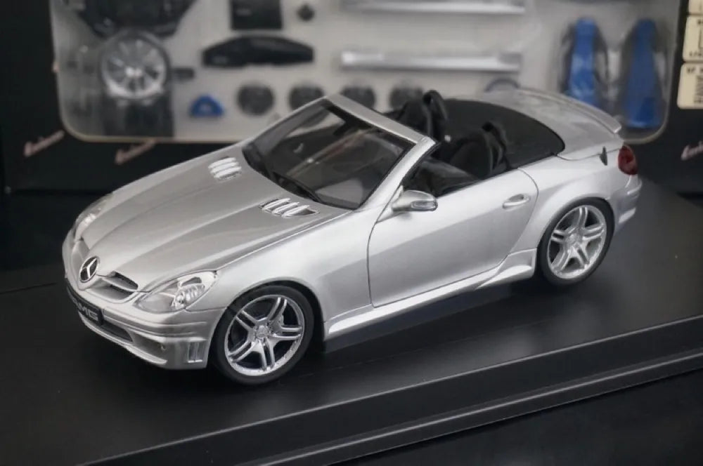 [Hot Works] 1:18 Mercedes-Benz 2004 SLK55 AMG silver modellbil Die-Cast