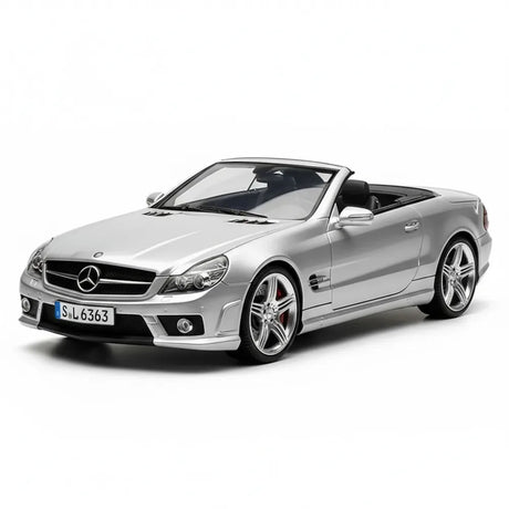 [Hot Works] 1:18 Mercedes-Benz 2008 SL63 AMG R230 Silver Model Car Die-Cast
