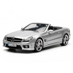 [Hot Works] 1:18 Mercedes-Benz 2008 SL63 AMG R230 Silver Model Car Die-Cast