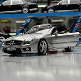 [Hot Works] 1:18 Mercedes-Benz 2008 SL63 AMG R230 argent voiture miniature Die-Cast