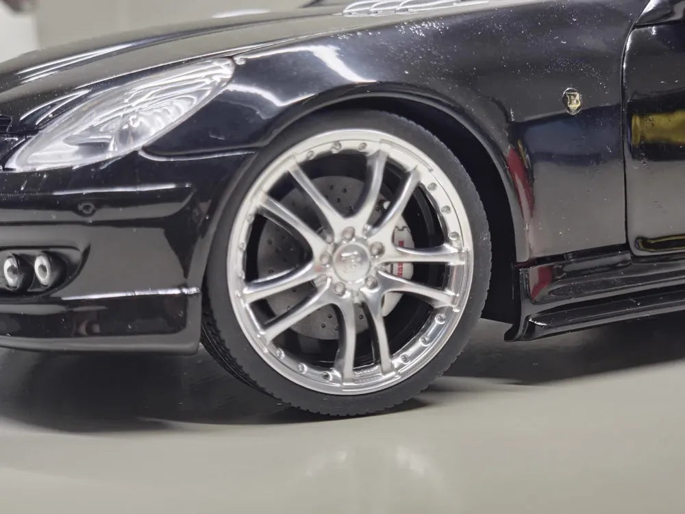 [Hot Works] 1:18 Mercedes-Benz 2009 SLK55 AMG Brabus Black Model Car Die-Cast
