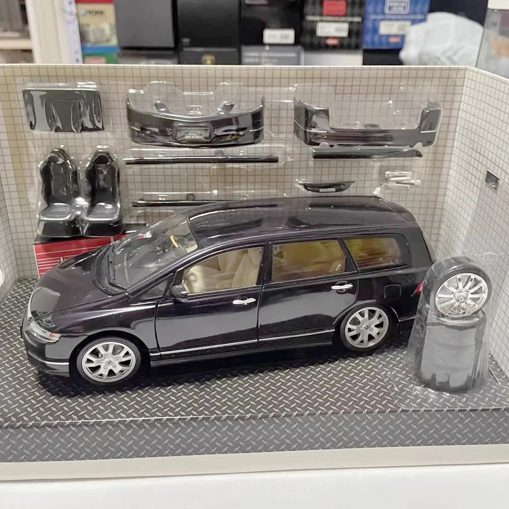 [Hot Works] 1:24 Honda 2004 Odyssey Mugen Blue Model Car Die-Cast
