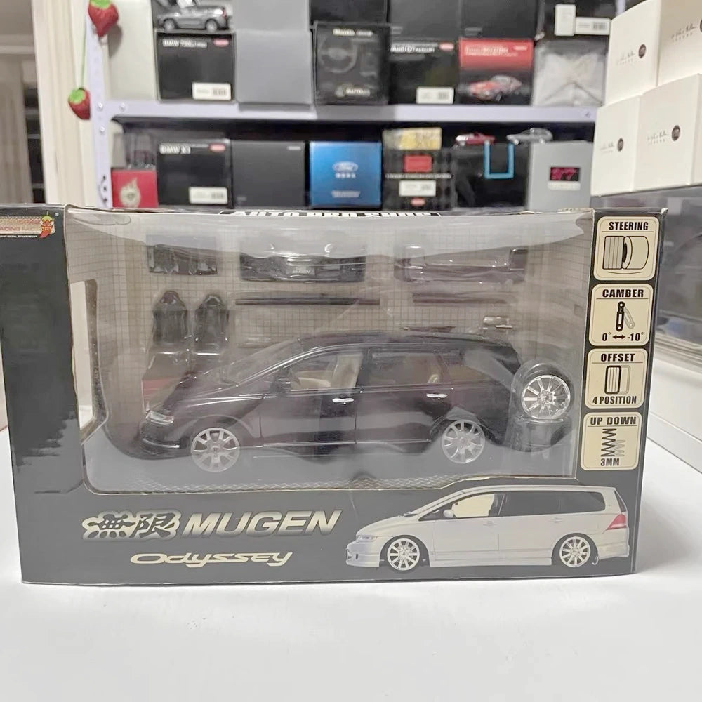 [Hot Works] 1:24 Honda 2004 Odyssey Mugen Blue Model Car Die-Cast