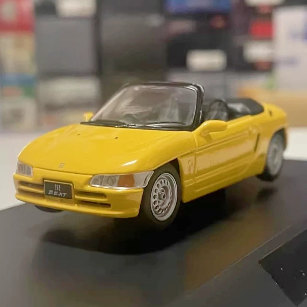 [Hot Works] 1:43 Honda 1991 Beat Yellow Model Car Die-Cast