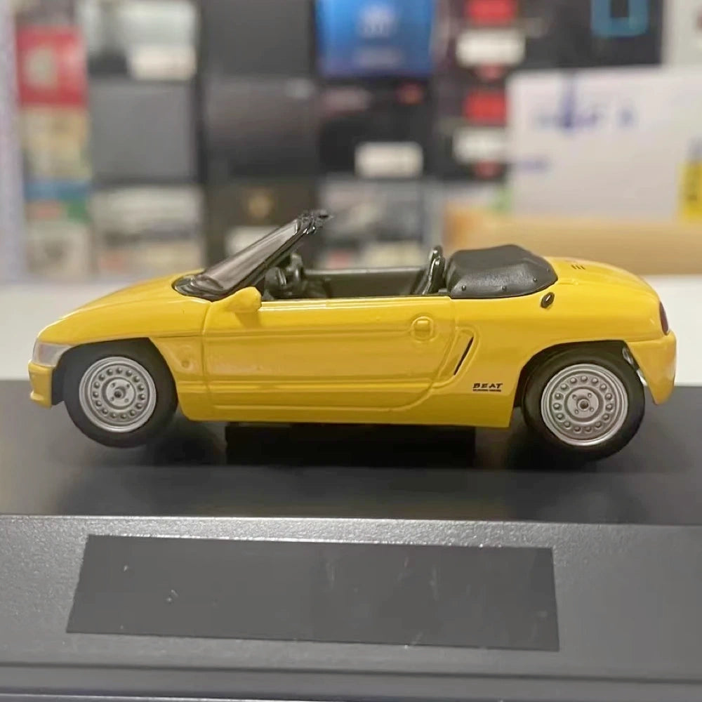 [Hot Works] 1:43 Honda 1991 Beat Yellow Model Car Die-Cast