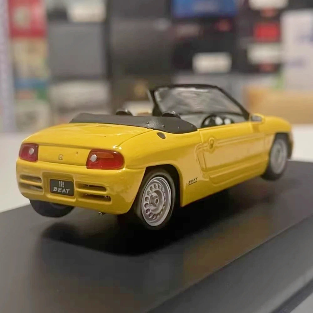 [Hot Works] 1:43 Honda 1991 Beat Yellow Model Car Die-Cast