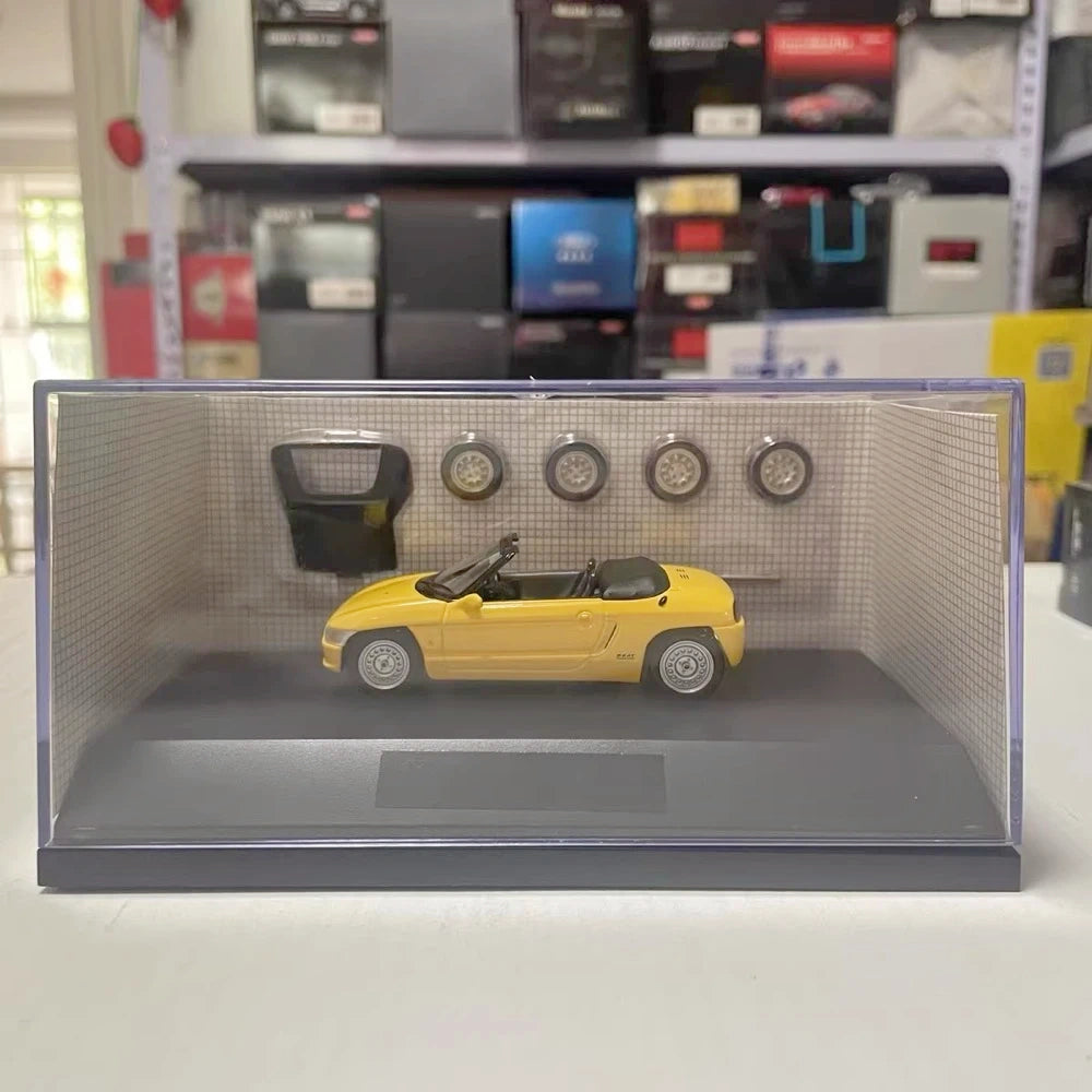 [Hot Works] 1:43 Honda 1991 Beat Yellow Model Car Die-Cast