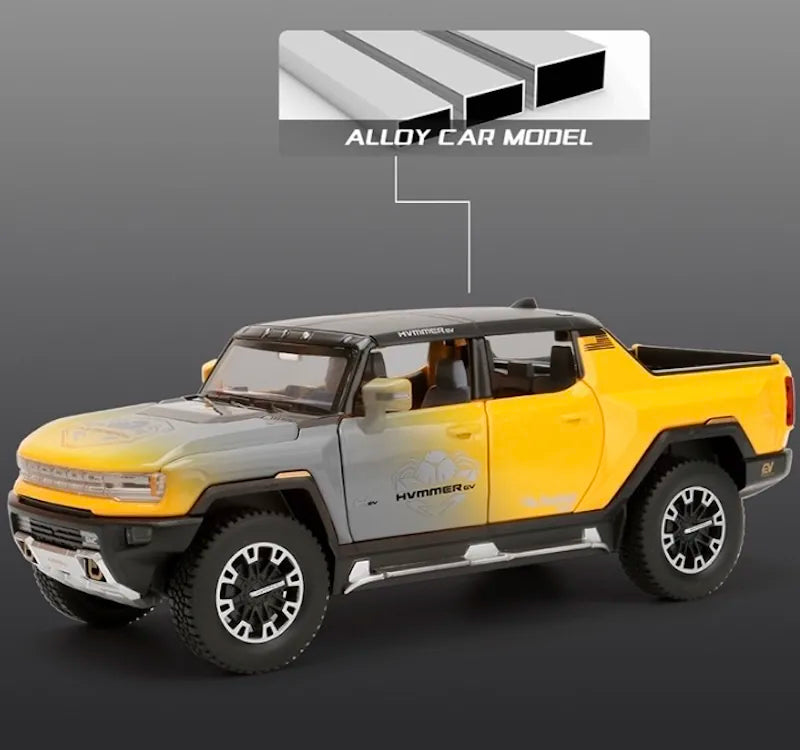 1:24 Hummer 2024 GMC EV Truck Convertible Die Cast Model Car